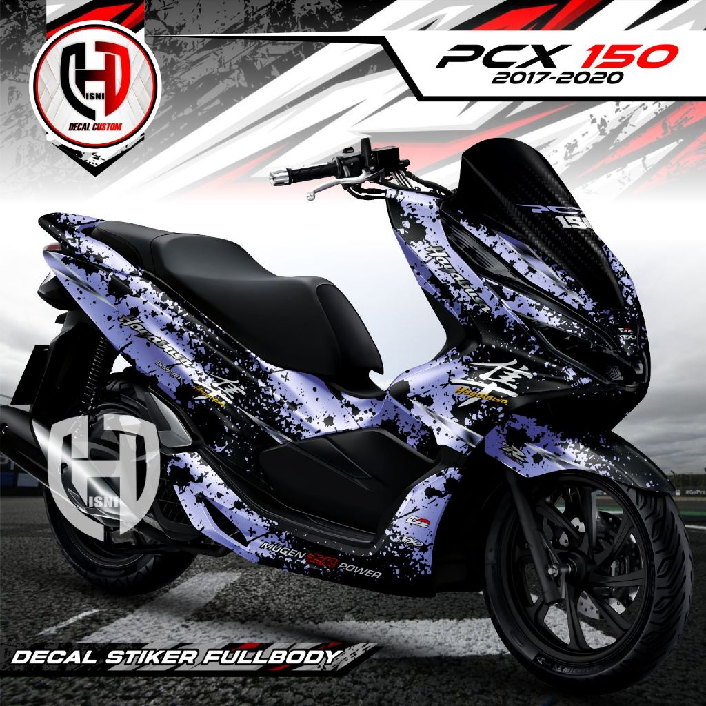 (termurah) Decal PCX 150 2017 Fullbody Stiker Variasi Honda Pcx 150 2018 Fullbody Sticker Dekal Moto