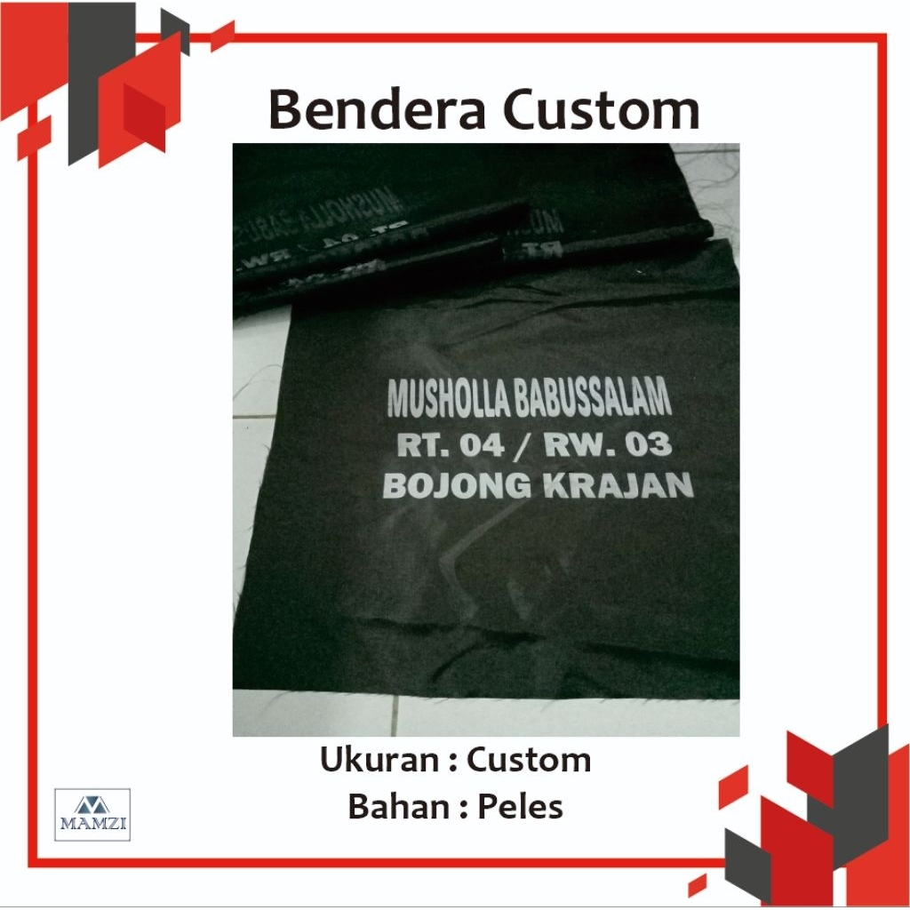 CUSTOM SABLON BENDERA