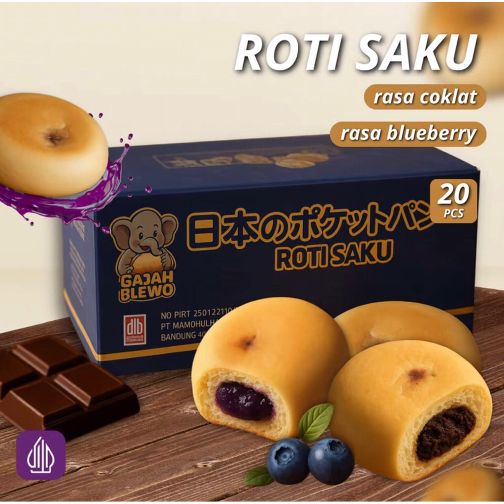

HALAL COD Roti Saku Doraemon yang bisa disimpan pada suhu ruang selama 3 bulan/roti coklat/roti blueberry/roti kemasan satuan/kue yang enak dan murah/kotak hampers cantik/Snack/satu kotak berisi 20 roti murah