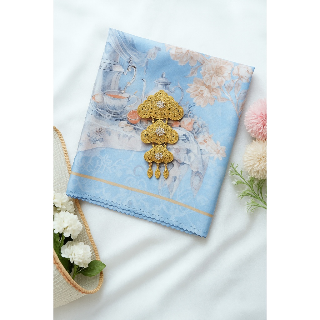 Bros Kebaya jamur Susun 3 /Bros Etnik baju Penganten /Bros asesories wanita/bros jurai susun 3 terba