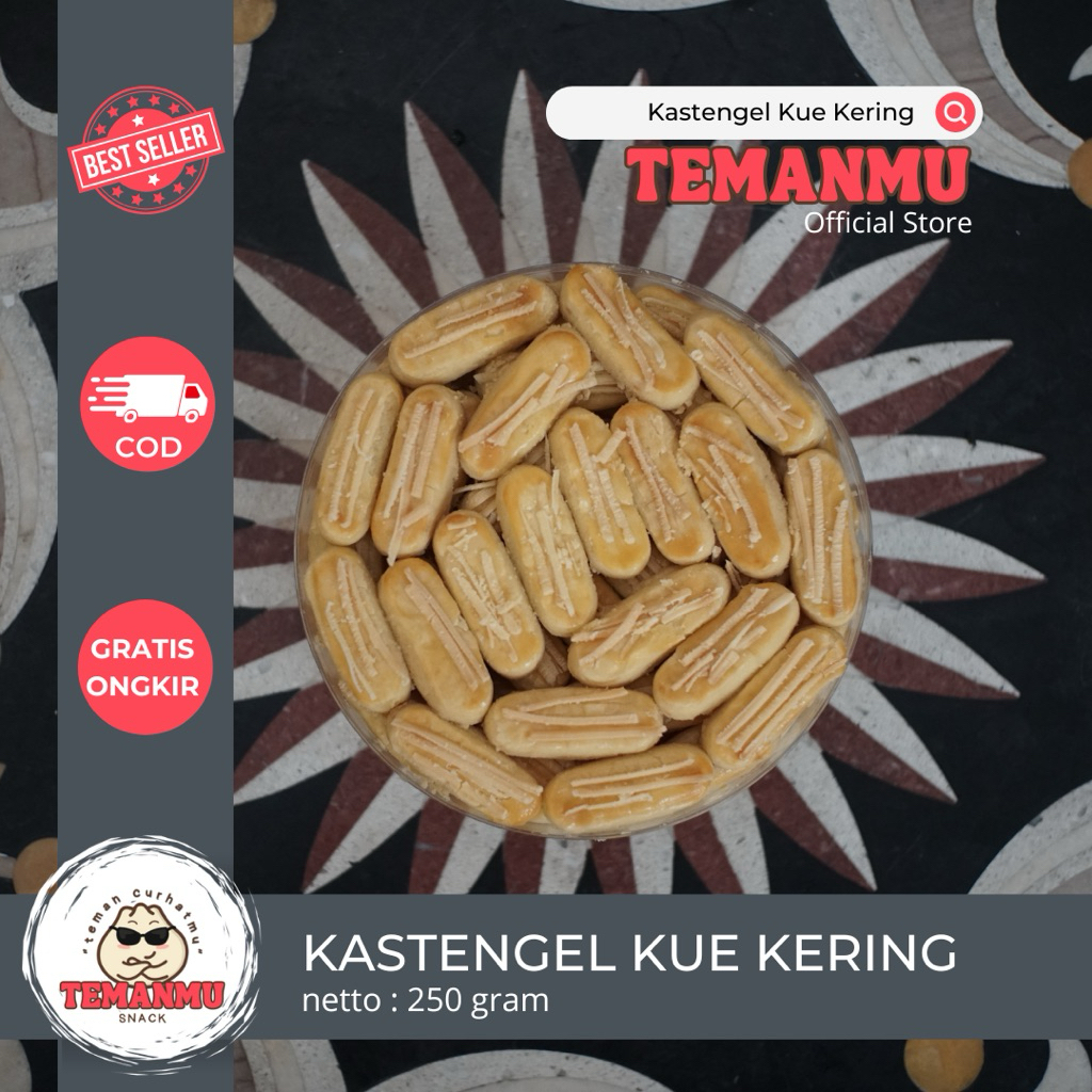 

KASTENGEL KUE KERING Khas bandung kemasan 250 gr Termurah ter best seller terlaris