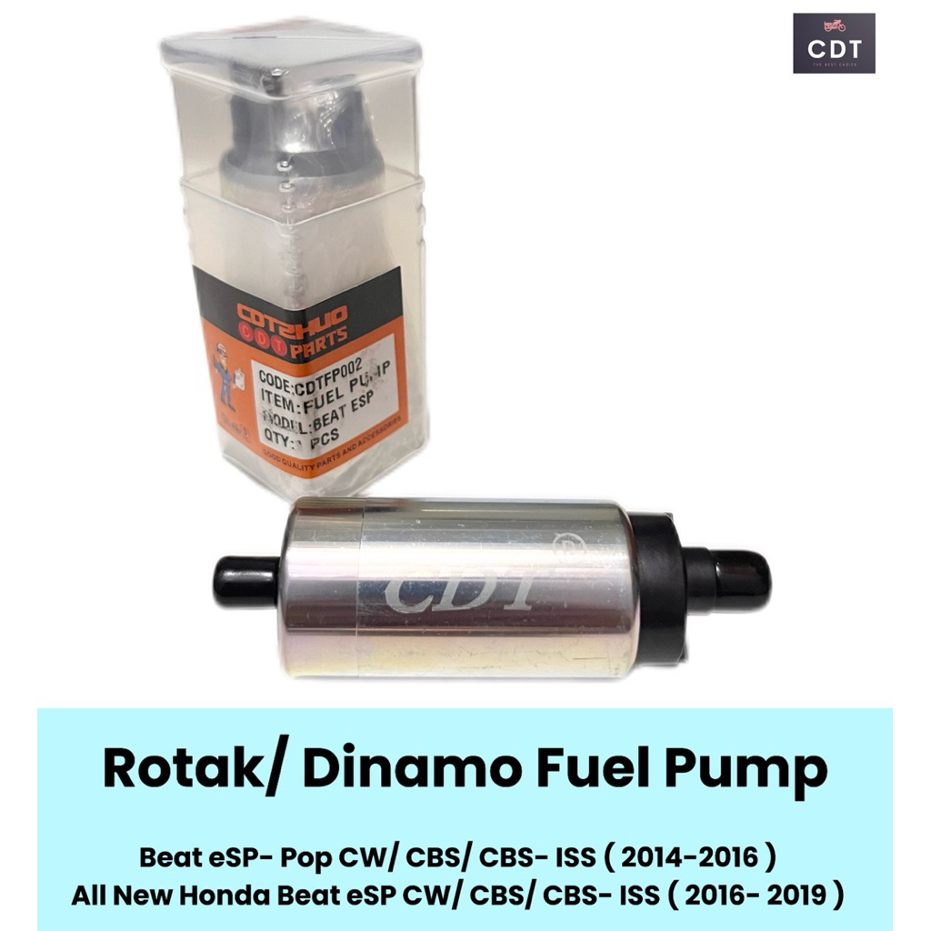 Rotak Dinamo Fuel Pump Beat eSP- Pop CW/ CBS/ CBS ISS ( 2014-2016 ) & All New Beat eSP (2016- 2019) 