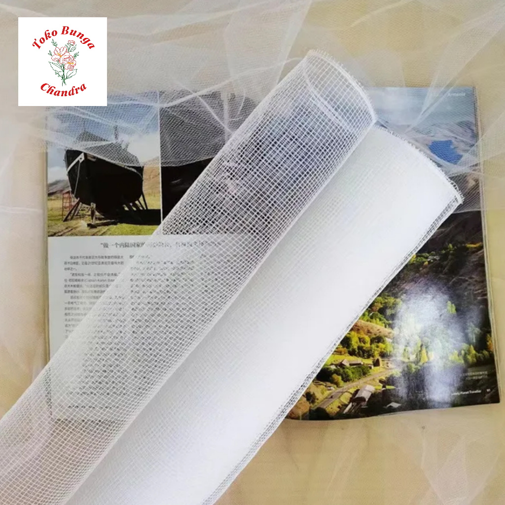 

[ 1 ROLL ] FLOWER WRAPPING POLYNET KOREA / MESH TILE JARING BUKET BUNGA