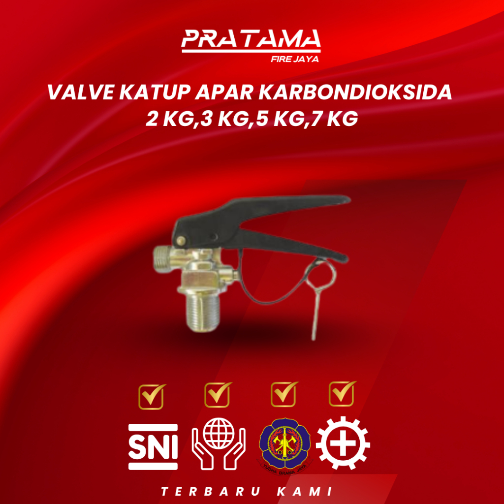 VALVE KATUP APAR CARBONDIOXIDE (CO2) 2-7KG PRATAMA FIRE JAYA