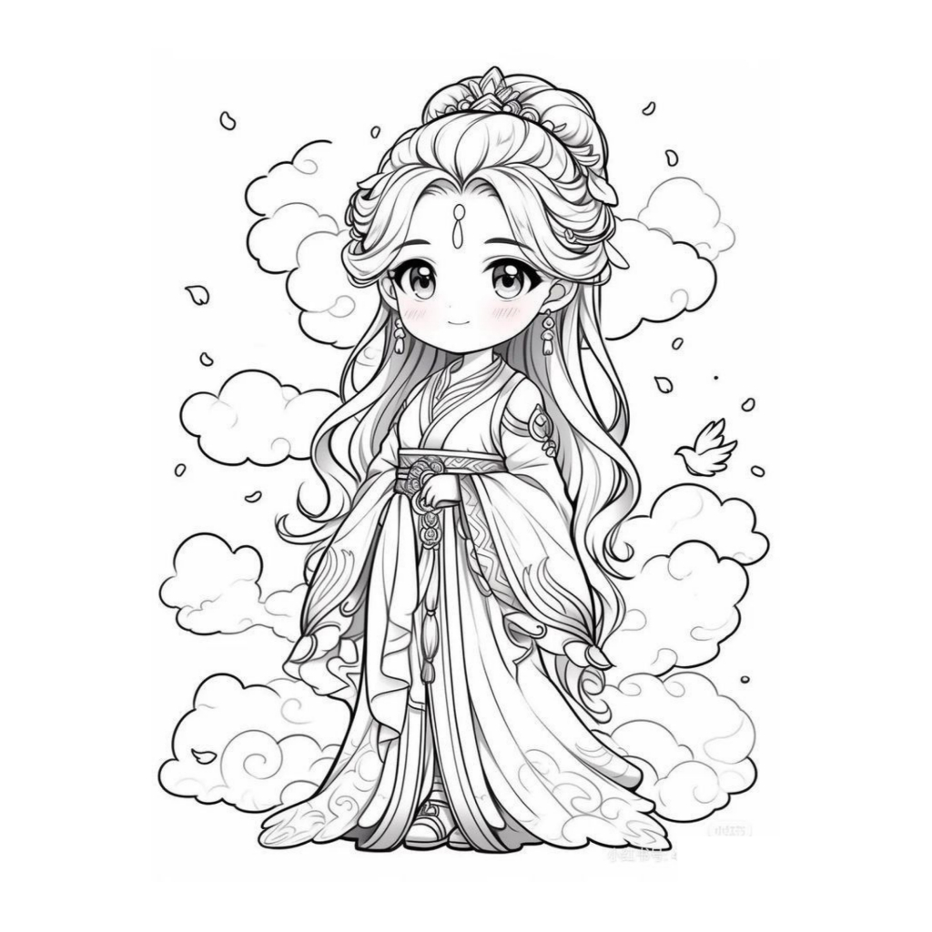 

Lembar Mewarnai Anak A5 - Tema Chibi