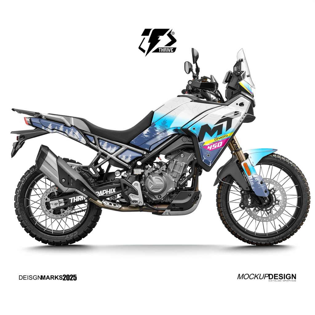 Decal Stiker CFMoto MT450 Premium 3m New Design Simple Bebas Custom