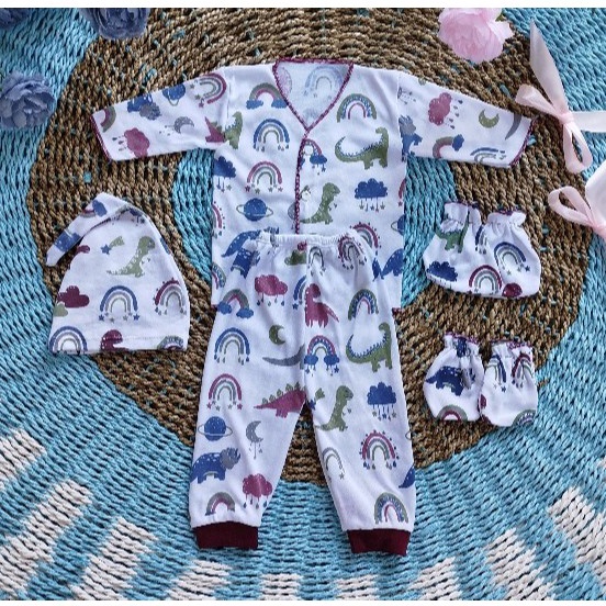 Barang baru 5 Pcs 1 Set Baju Bayi celana panjang Celana Bayi Setelan Bayi Baju Bayi Newborn Baju Bay