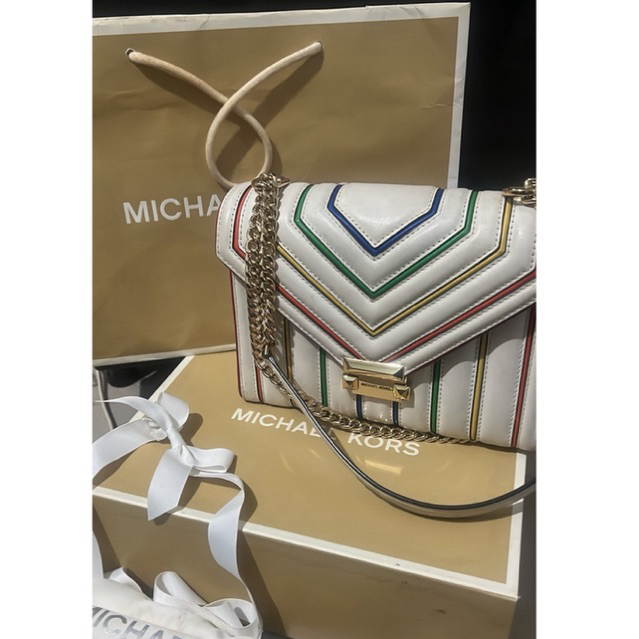 tas michael kors multicolor / mk handbag / tas rantai michael kors / sling bag multicolor / michael 