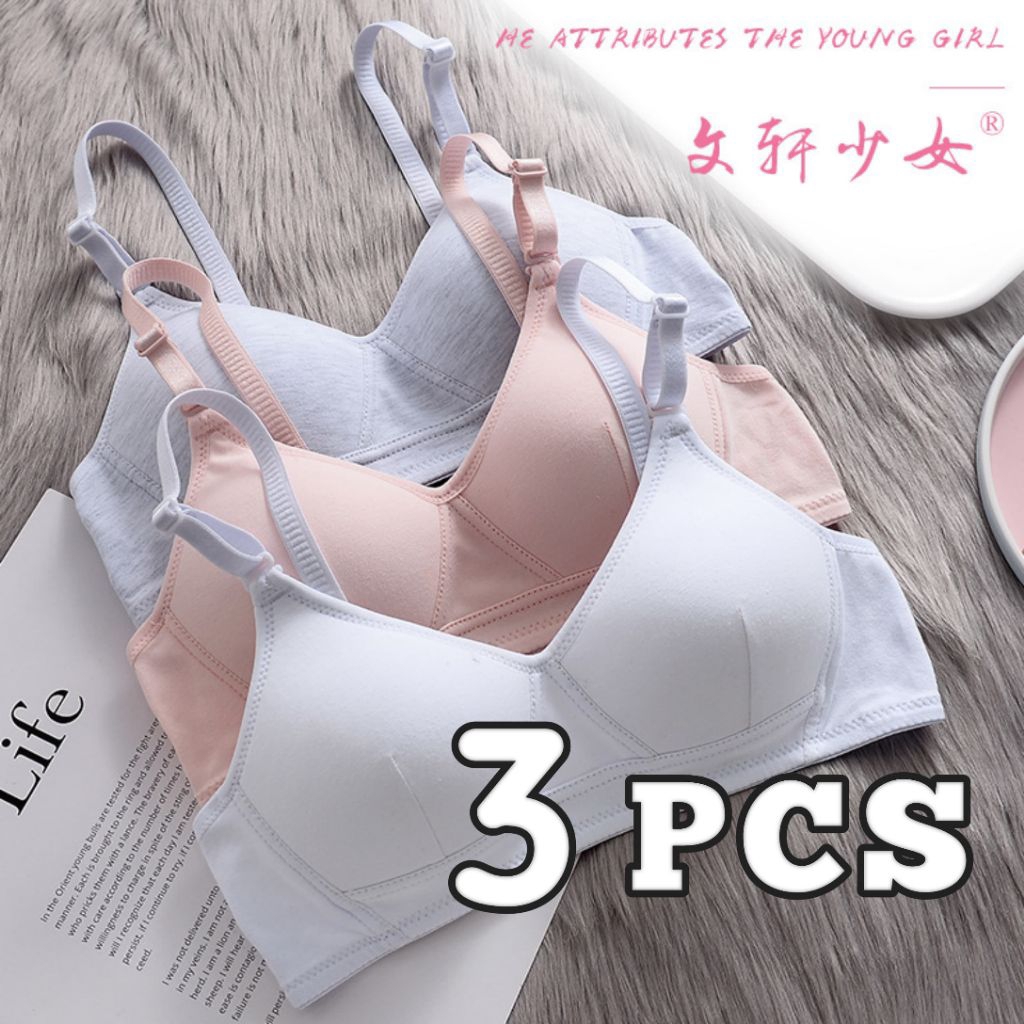 GROSIR 1 LUSIN 12 PCS Bh Bra sport wanita dewasa tanpa kawat tanpa busa polos