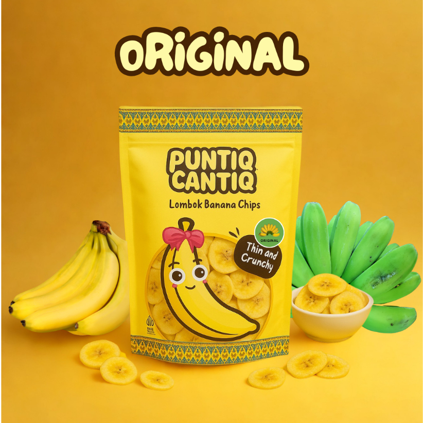 

Keripik Pisang Original tipis renyah Puntiq Cantiq