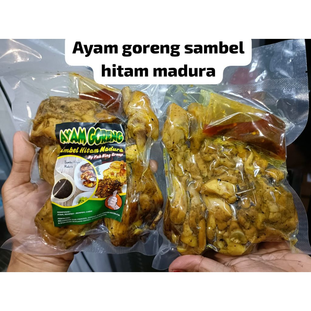 

ayam goreng sambel hitam madura by yuk ning asli wendul,fresh selalu,rasanya mantap