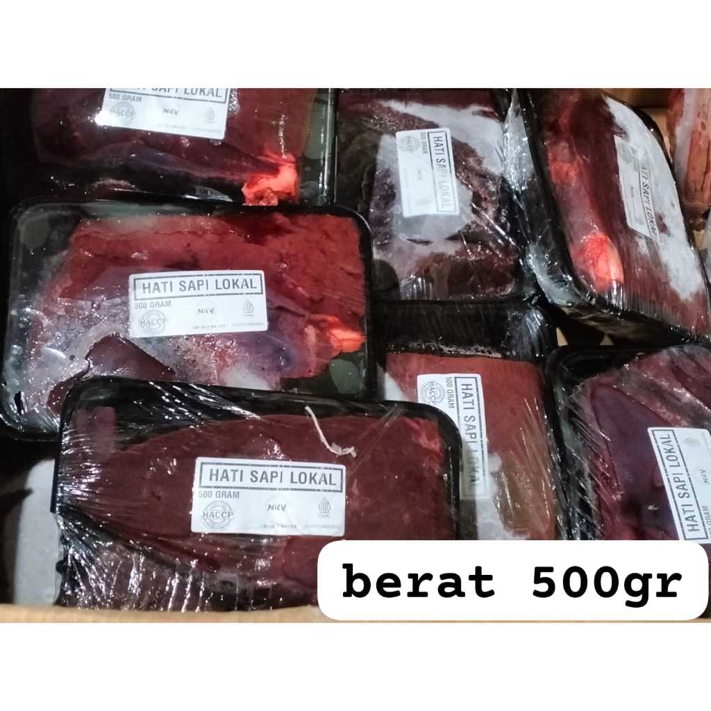

hati sapi lokal 500 gr ipb