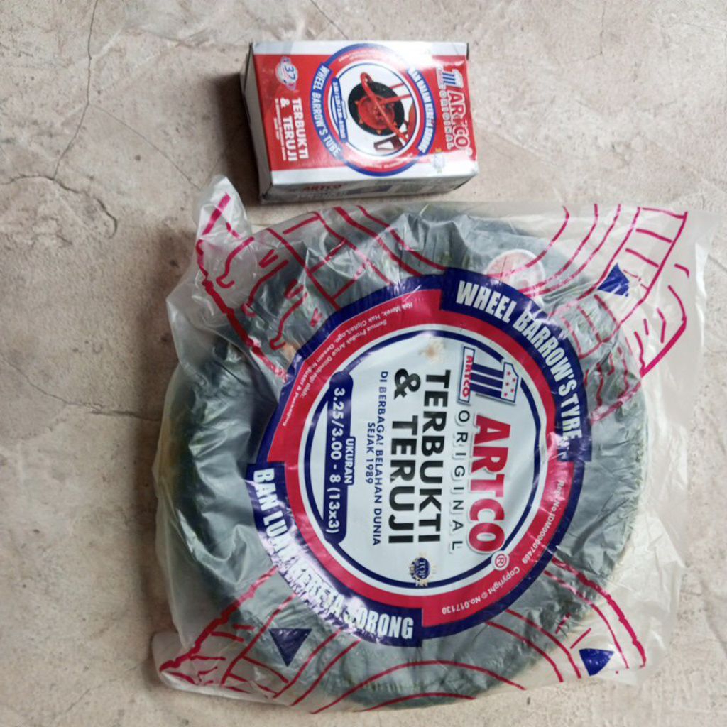 paket hemat ban luar dan ban dalam artco ori gerobak pasir (bisa untuk semua merk gerobak