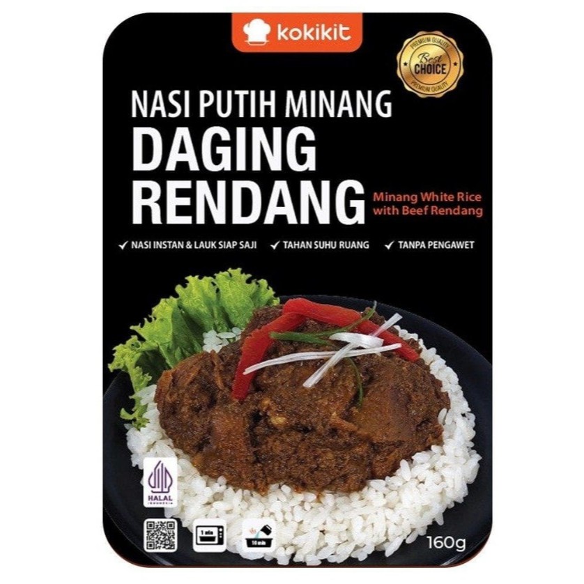

Makanan Siap Saji Nasi Putih Instant & Lauk Siap Makan Daging Rendang