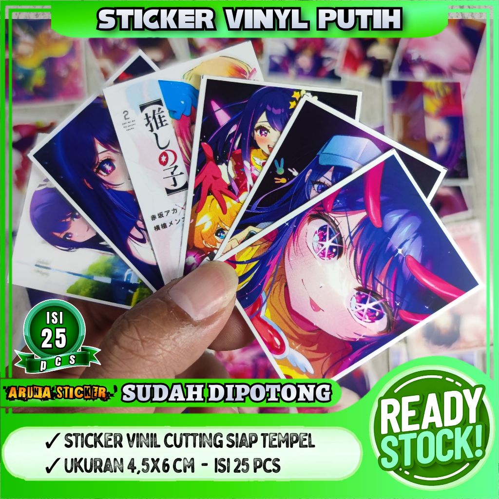 

25 pcs Sticker Oshi No Ko Anime Manga Sudah Dipotong Tinggal Tempel
