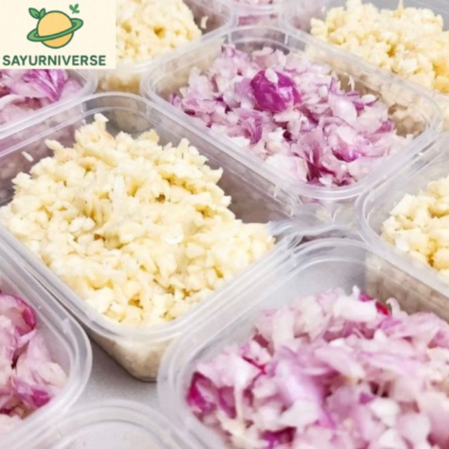 

Bawang Kupas Cincang Bawang Merah Putih Segar