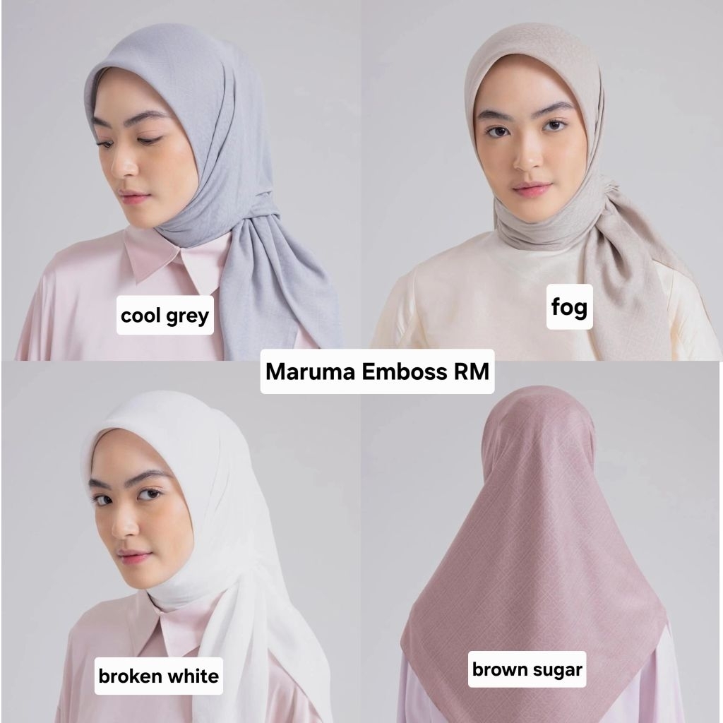 NEW - Pilih Variasi Lamia/Maruma - Lamia Scarf Ria Miranda - Maruma Scarf Ria Miranda - Monogram Emb
