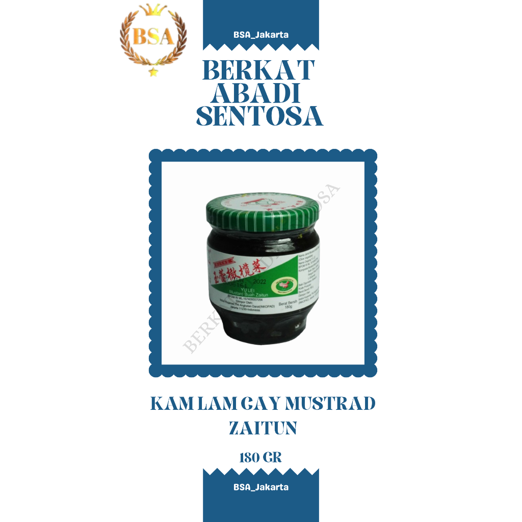 

KAM LAM CAY MUSTRAD ZAITUN (180 gr)