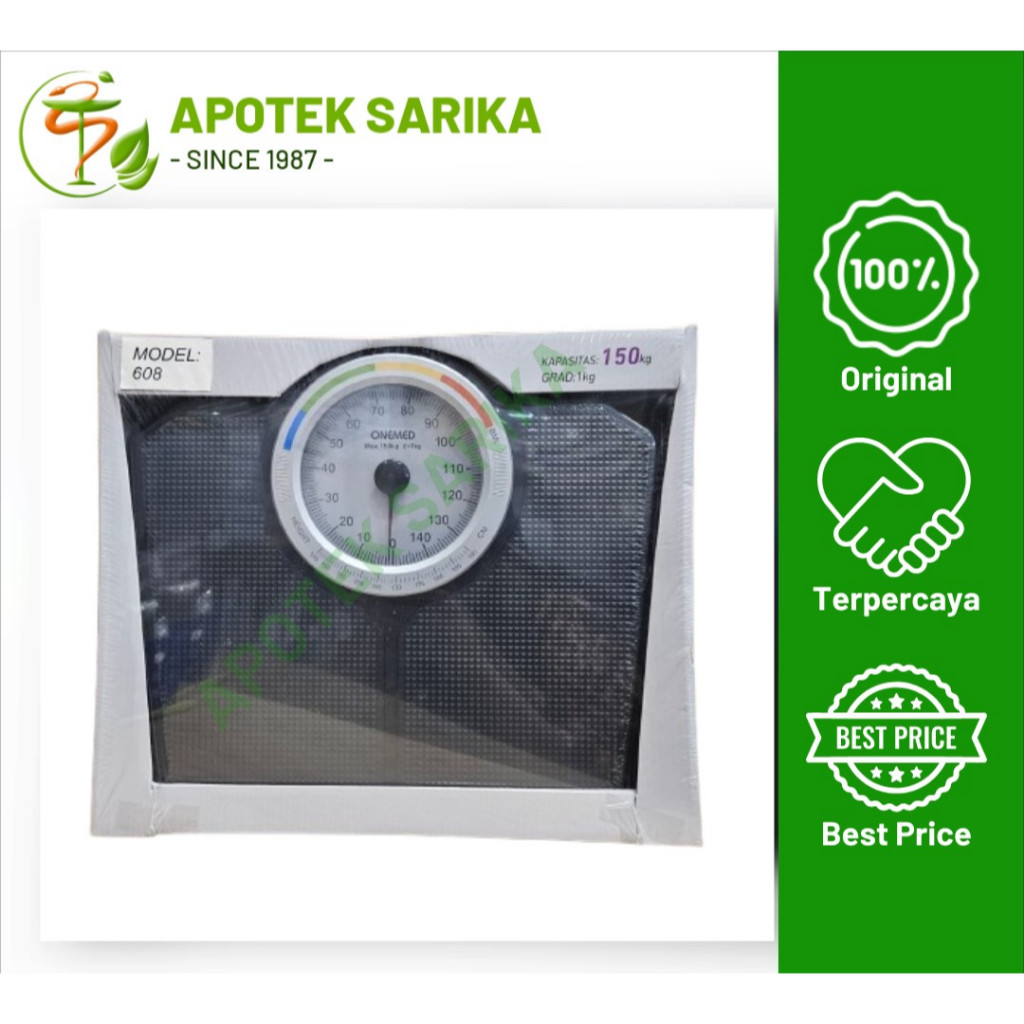 Timbangan Badan Manual Onemed 608 + Indikator BMI