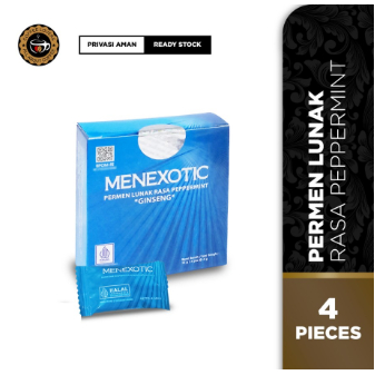 

(BPOM) MenExotic Permen Stamina Pria 4 Buah - Permen MenExotic Penambah Stamina Pria Dewasa Original MenExotic Candy MenExotic Ginseng Candy