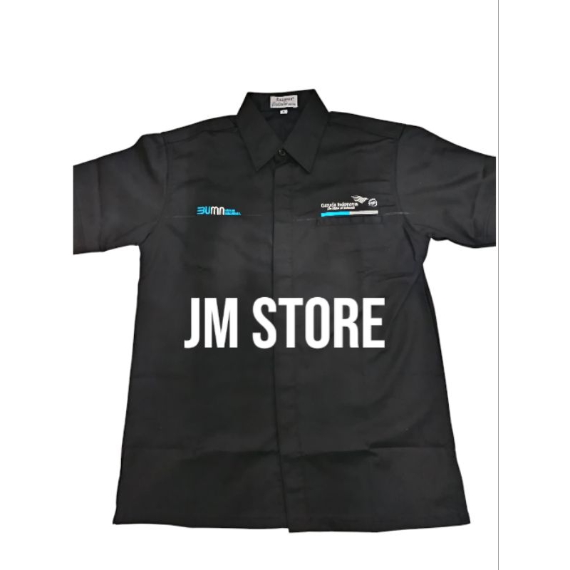 kemeja BUMN Garuda Indonesia seragam kerja BUMN Garuda Indonesia lengan pendek