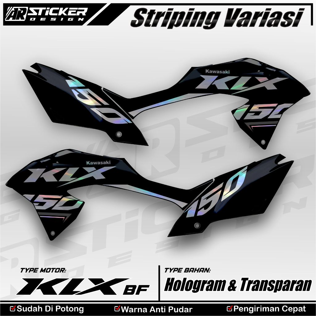 Stiker Striping KLX BF Hologram Sticker KLX 150 BF G SE ARStore 01