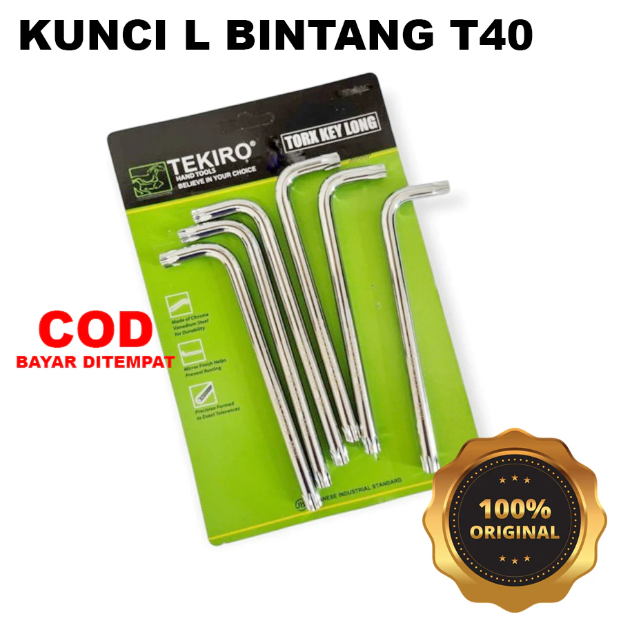 TEKIRO KUNCI L BINTANG ECER T40 / KUNCI L SHOCK BINTANG TEKIRO ORGINAL