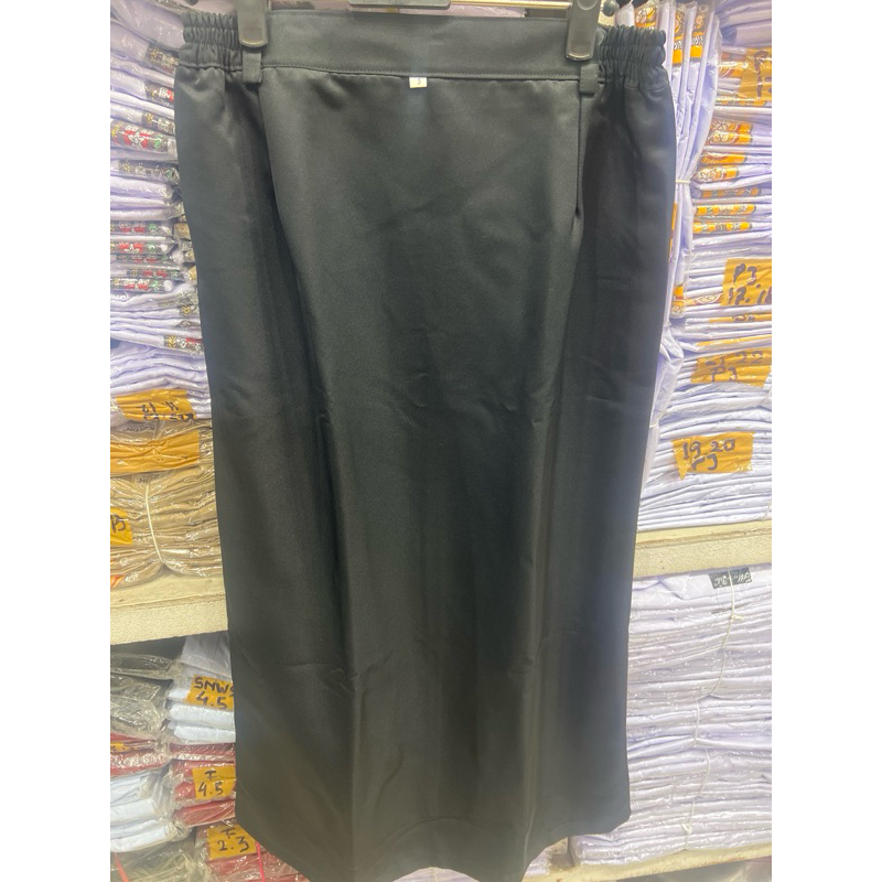 rok hitam putih dongker guru