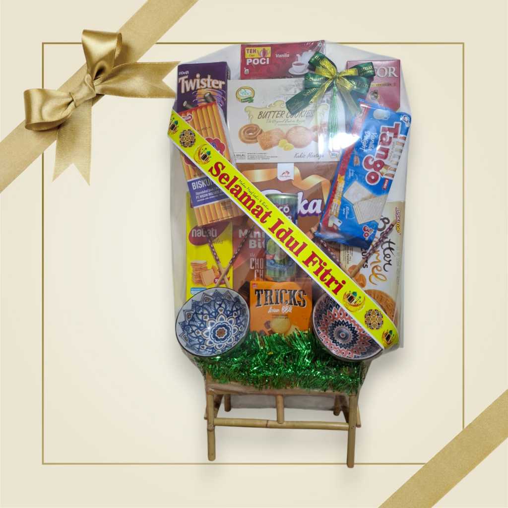 

Parcel hampers lebaran idul fitri free kartu ucapan