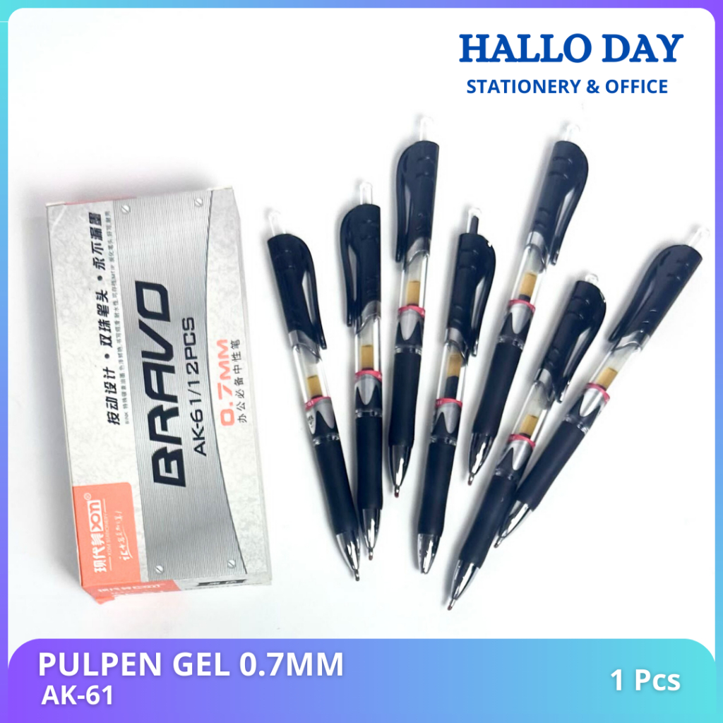 

HD Pulpen Gel 0.7mm Pulpen Alat Tulis Kantor Sekolah Pena Pen Pencet