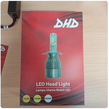 SEPASANG (2PCS) LAMPU LED MOBIL DHD HB4 3 WARNA / LAMPU LED DHD HB4 3 WARNA