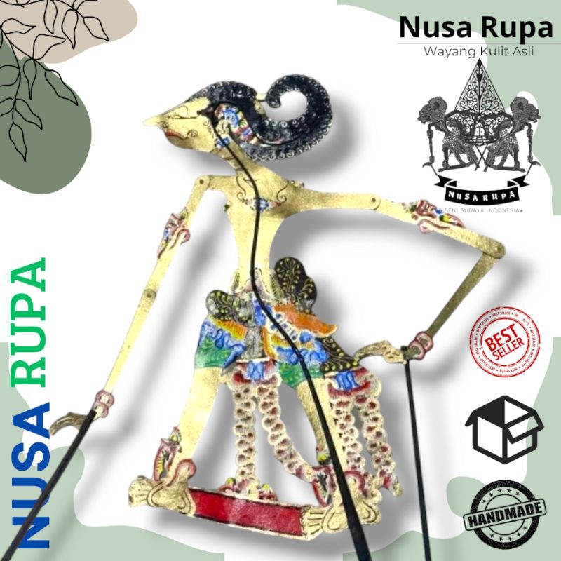 WAYANG KULIT ASLI Wisanggeni Rapek Kualitas Standard Dalang