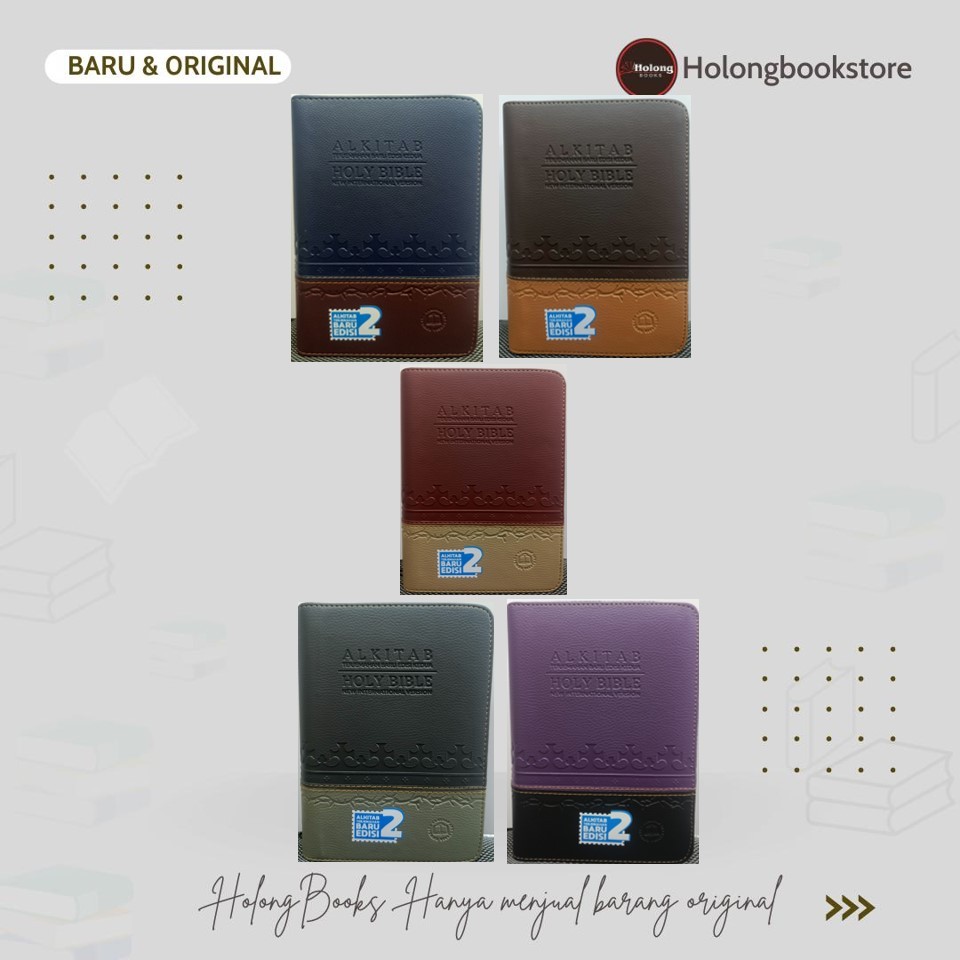 Alkitab NIV 2 Bahasa Bilingual Indonesia - Inggris - TB 054 NIV TEO TONE - LAI