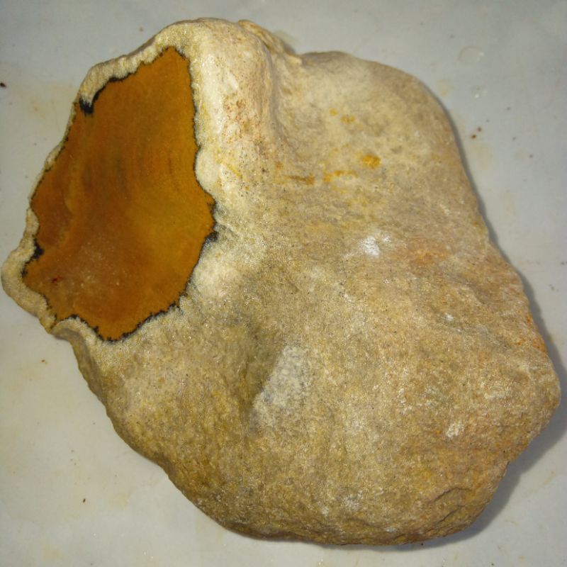 Natural Batu Akik Jasper Kuning Golkar