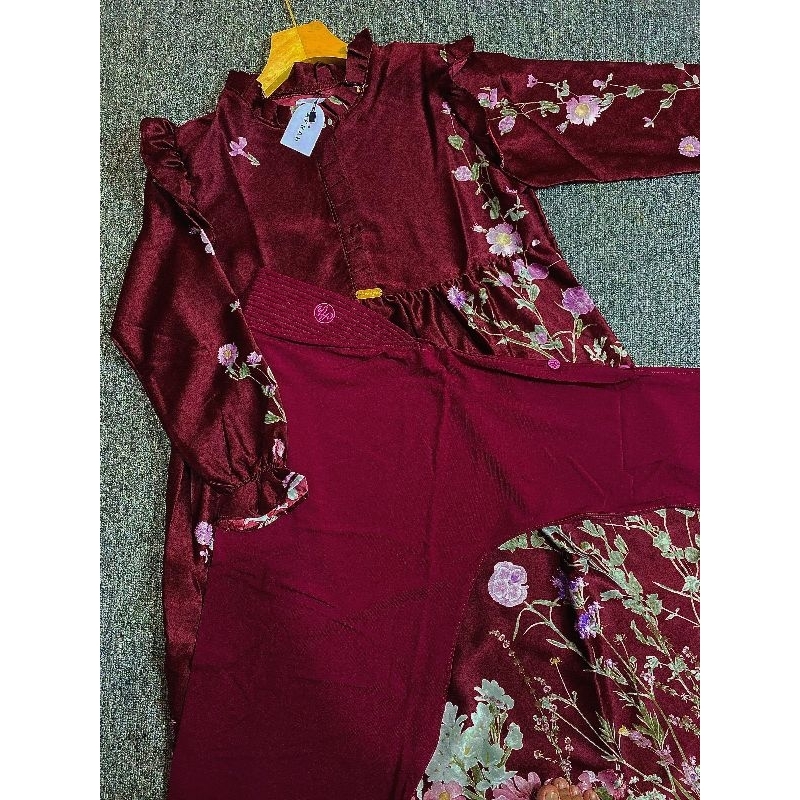 SET HIJAB GAMIS ANAK MAXMARA SILK PREMIUM