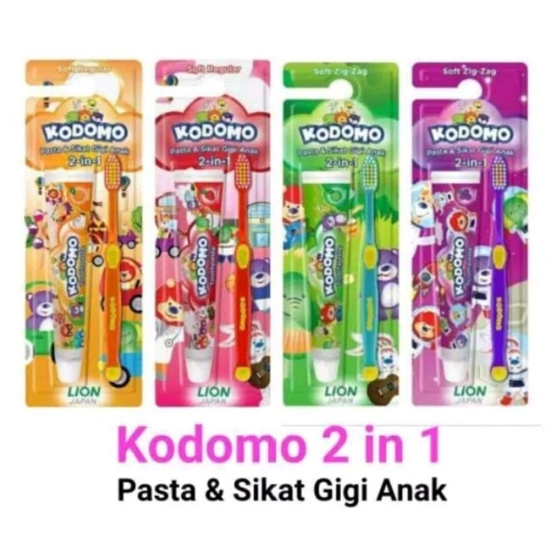 Paket Kodomo Pasta Gigi + Sikat Gigi + Free Mainan Untuk Anak | Kodomo Sikat + Pasta Gigi Anak