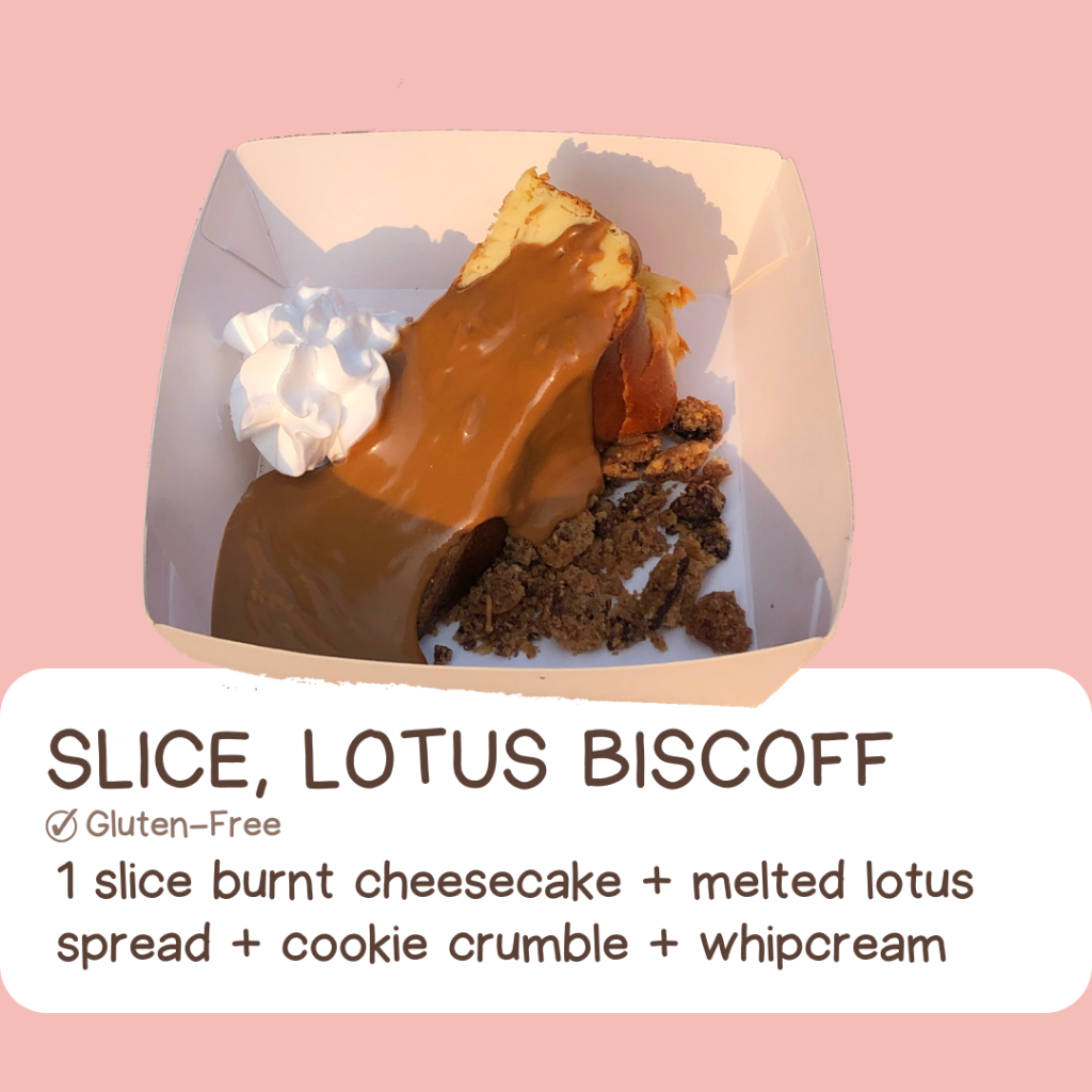 

Burnt Cheesecake with Lotus Biscoff (Slice)