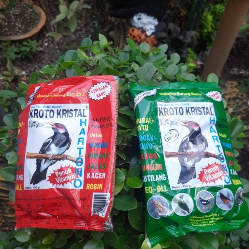 Kroto Kristal Hartono voer extra kroto pakan burung murai kacer