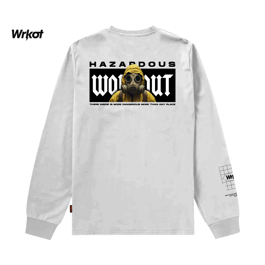 Workout Streetwear (Bisa Cod) Longsleeve baju Kaos Lengan Panjang HAZARDOUS