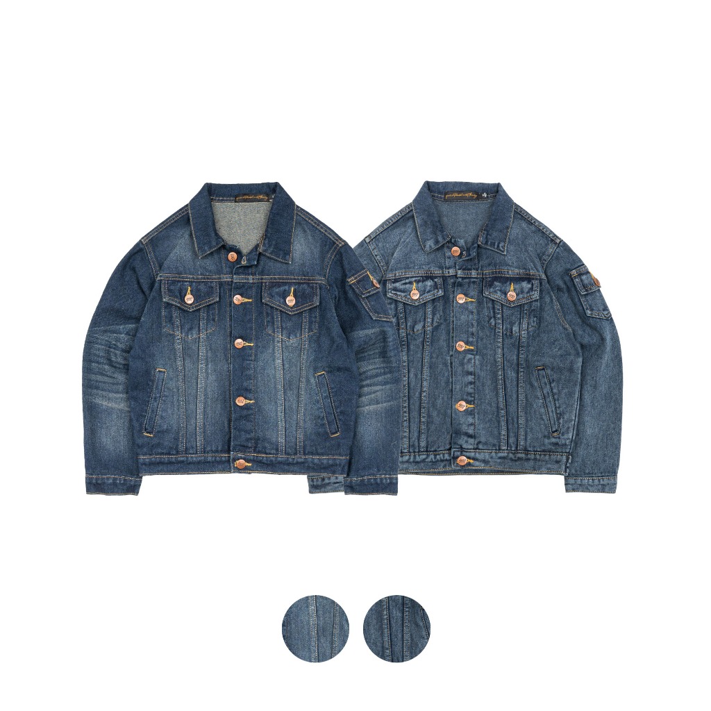 MINI SSST Trucker Denim Oversize Jaket Light Indigo Anak