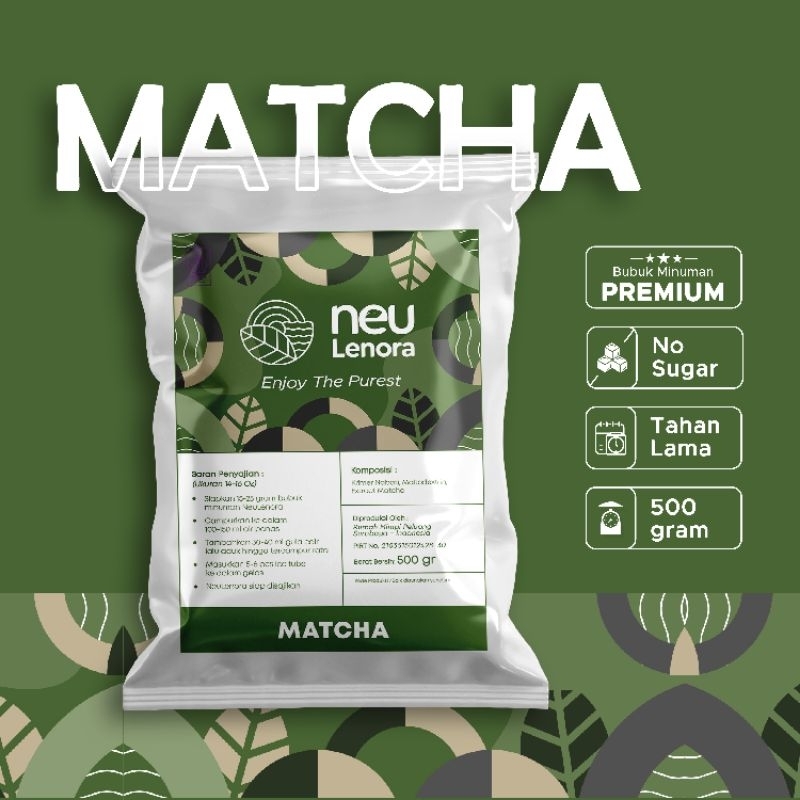 

Neulenora Bubuk Minuman Plain MATCHA 500gram