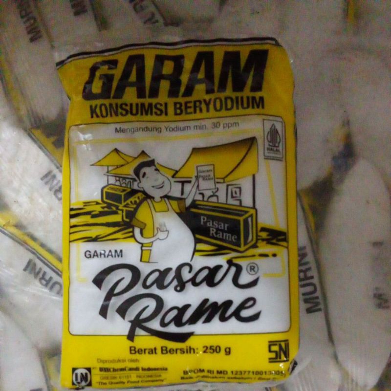 

Garam Pasar Rame kemasan 250gr