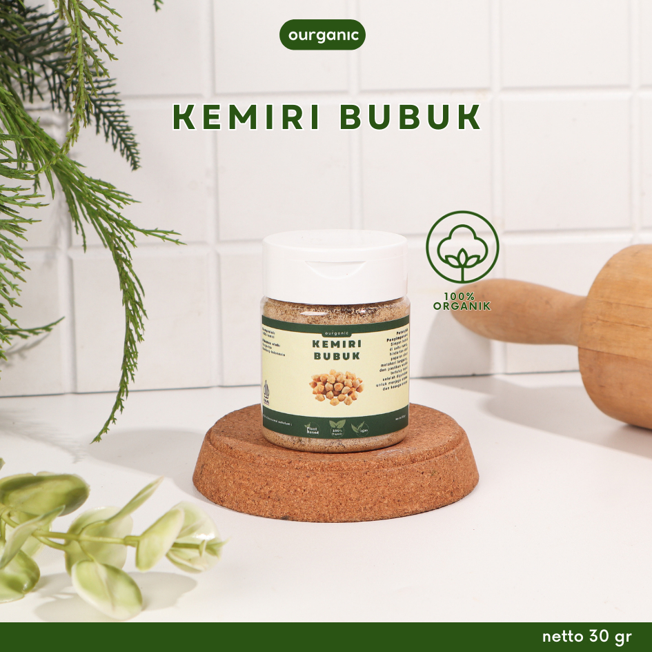 

OURGANIC Kemiri Bubuk bumbu dapur masak organic sehat alami Candlenut