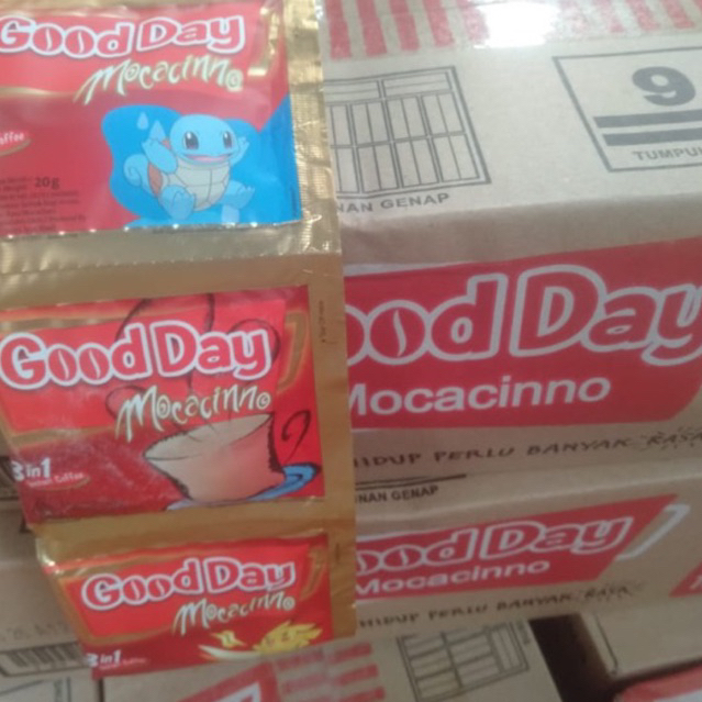 

Goodday Mocacinno, Vanilla Latte, Original, Carabian nut, Chococinno