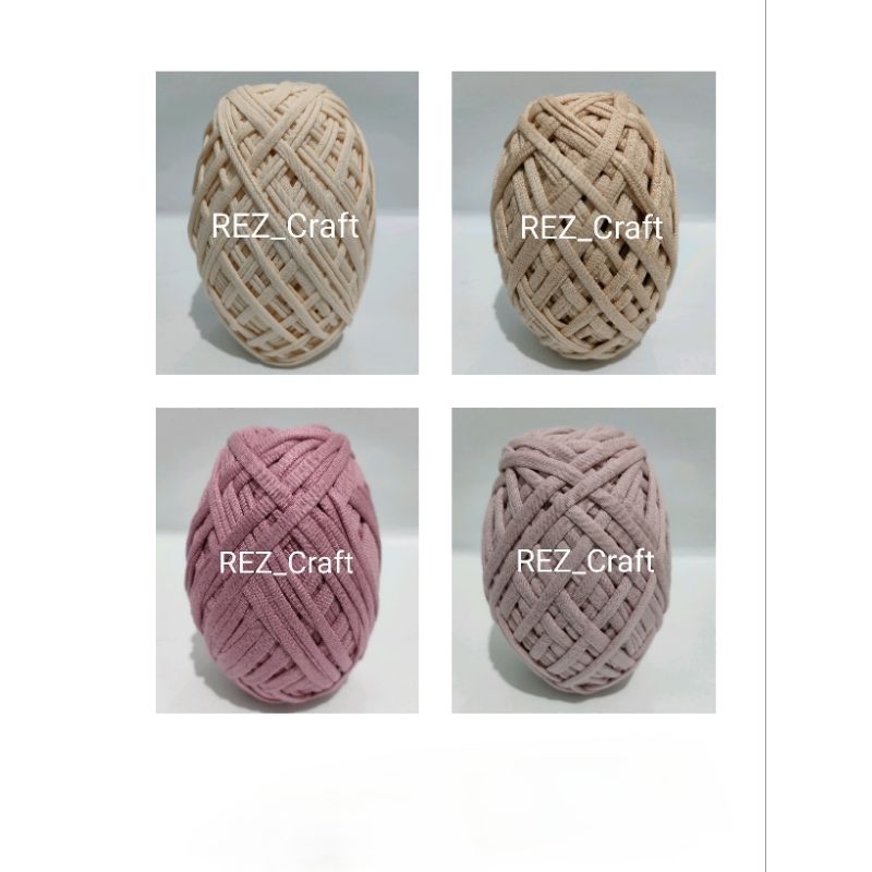 Benang Spandex l Benang rajut kaos/ T-Yarn / Tali Kaos - Polos 200gram