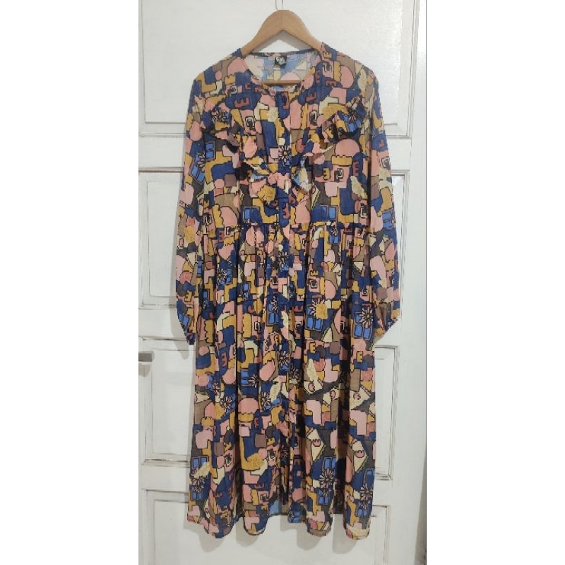 preloved long dress giok Apparel