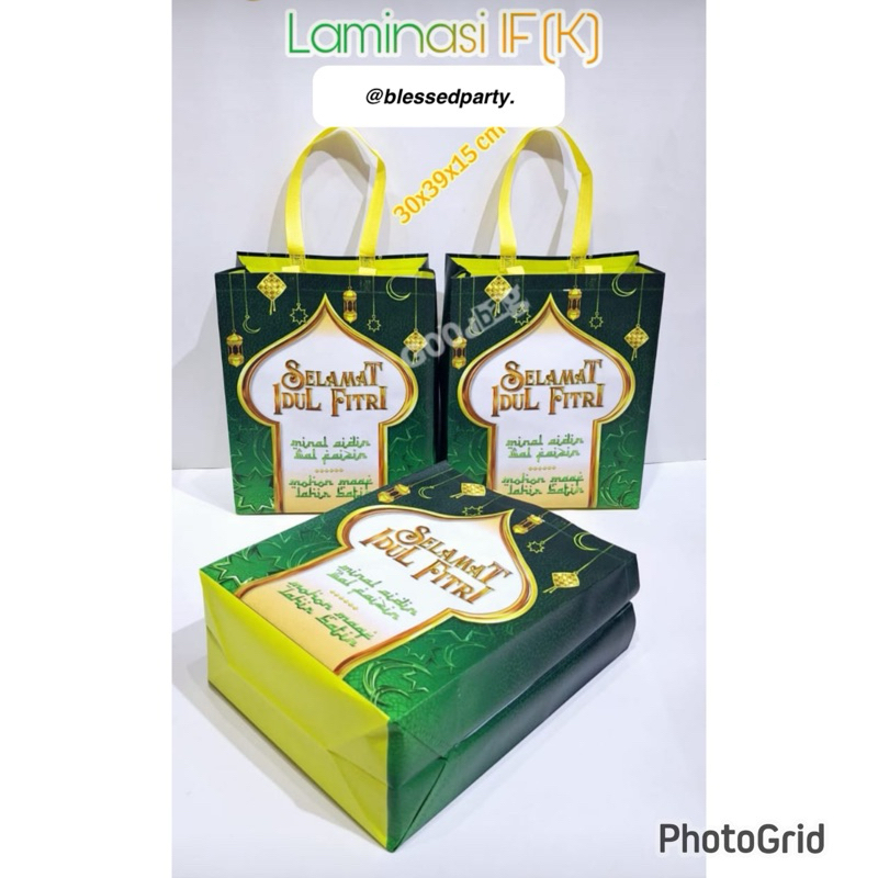 

12 pcs Laminasi IF Paperbag Hampers Idul Fitri Lebaran Goodiebag Kantong Hari Raya