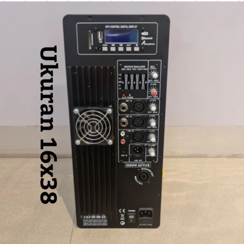 Power kit Mesin Speaker Aktif Audioseven AS 800 Equalizer Digital Display Bluetooth USB SD