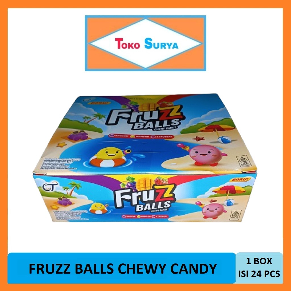 

Fruzz Balls Chewy Candy Permen Lunak Salut Gula 24 Pcs x 5.4 Gr