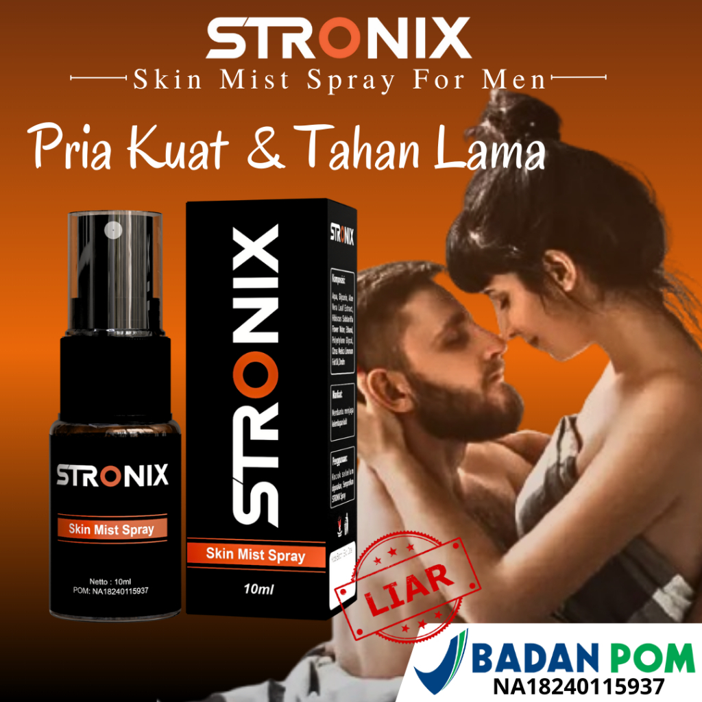 STRONIX SPRAY OBAT KUAT PRIA ORIGINAL100% OBAT STAMINA TAHAN LAMA BPOM 10ml